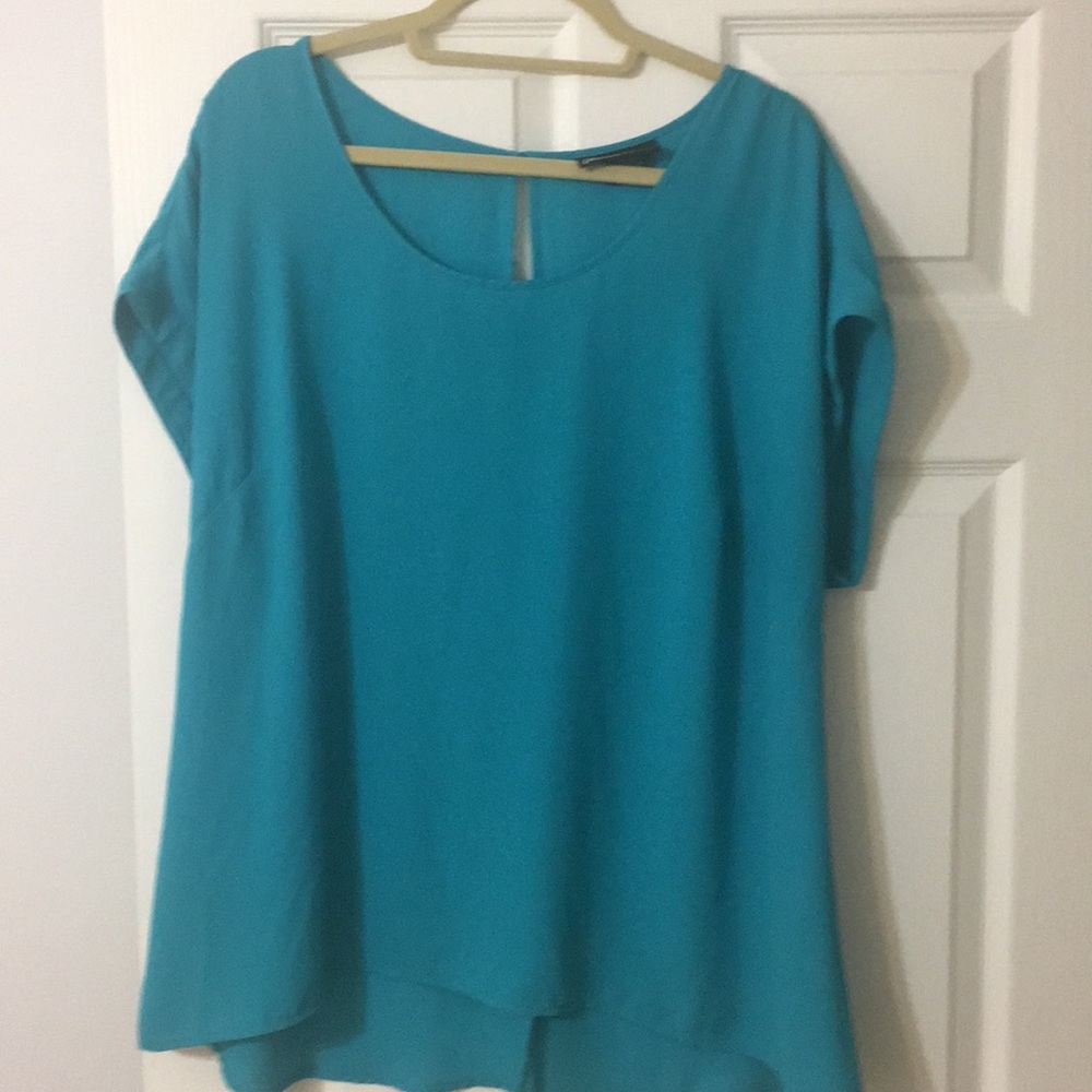 Teal sleeveless top